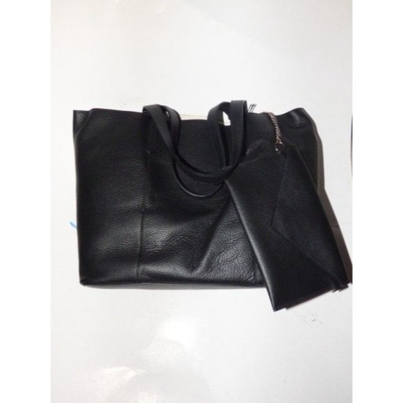 Furla New XL Black Leather Satchel w Matching Wallet - Picture 12 of 12